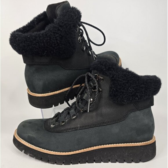 Cole Haan ZeroGrand Explorer Waterproof Midnight Blue Leather Hikers Women's 8 - Picture 1 of 12